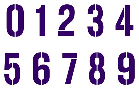 Number Stencils for Education