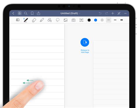 A numbered table of contents template for Goodnotes