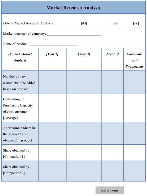 Marketing Analysis Template for Apple Numbers