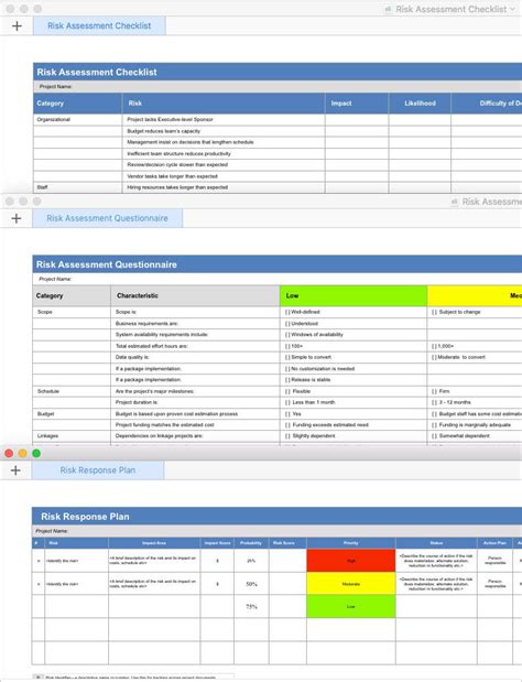 Project Management Template for Apple Numbers