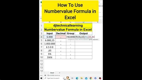 Numbervalue Function Tips