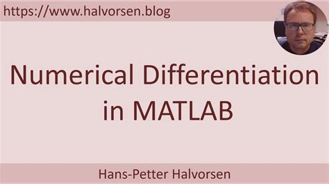 Numerical Differentiation