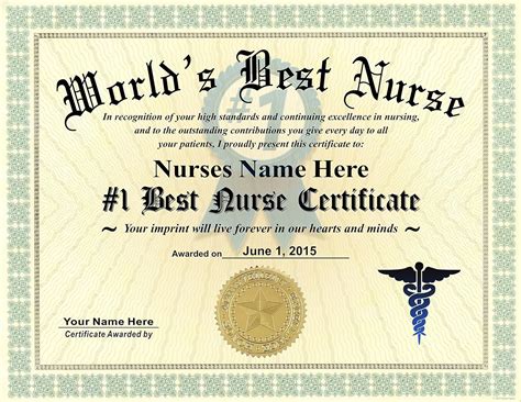 Nurse Awards and Certifications