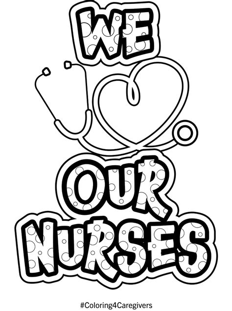 Nurse coloring pages pdf