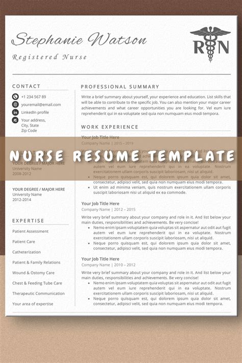 Nurse Fern Resume Template