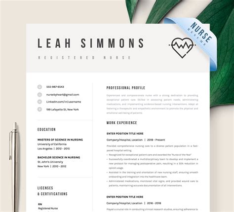 Nurse Resume Design