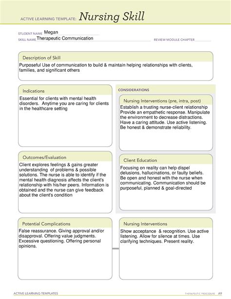 Nursing Communication Template 5