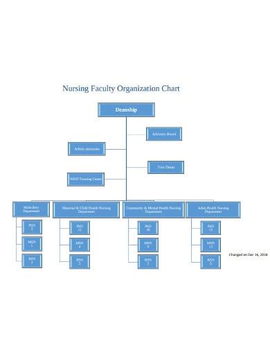 Nursing Organizational Chart Template