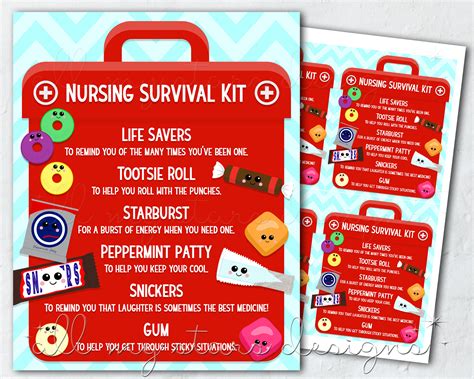 Nursing Survival Kit Template Ideas