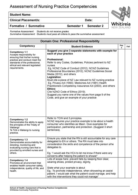 Nursing Template Example 2