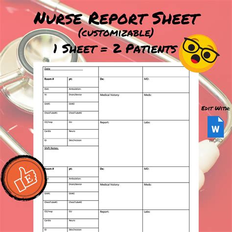 Nursing Template Features