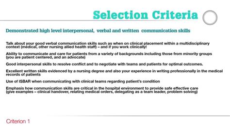 Nursing Template Selection