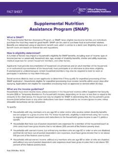 Nutrition Assistance Documentation