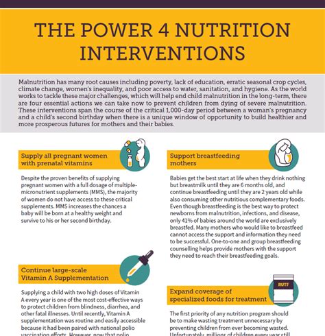 Nutrition Interventions for Healthy Communities