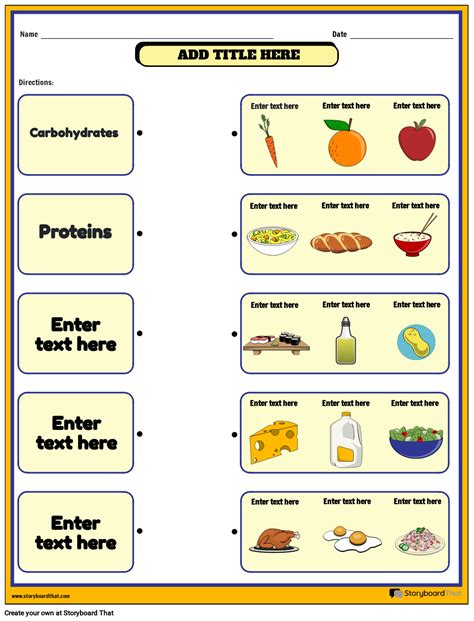 Nutrition Worksheets