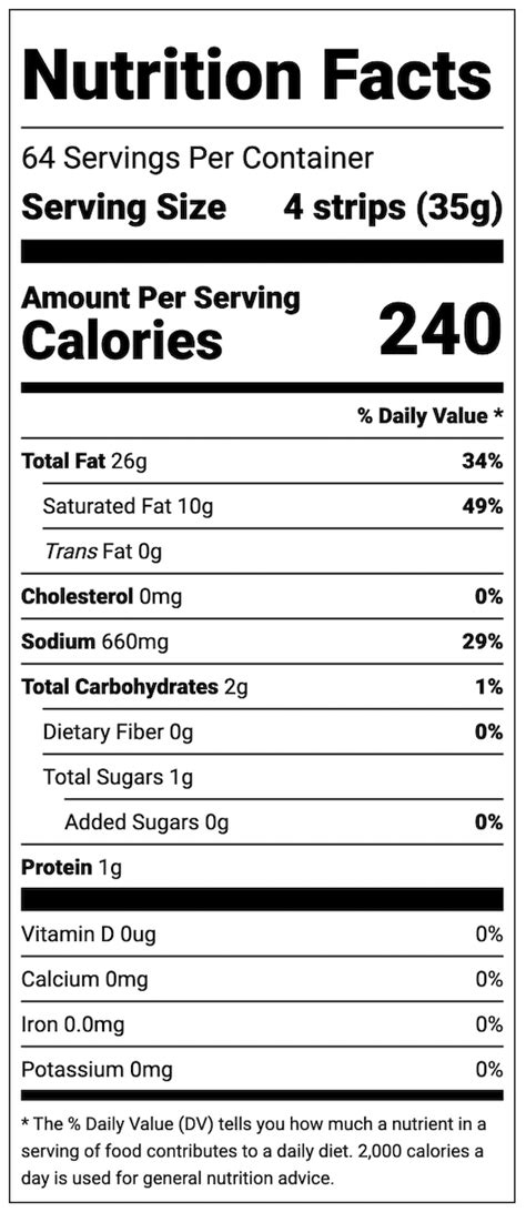 Nutritional Information