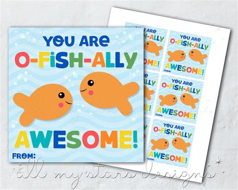 O-Fish-Ally Awesome Printable Free