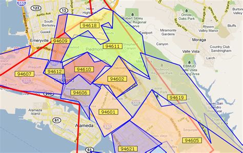 Map of Oakland Zip Codes