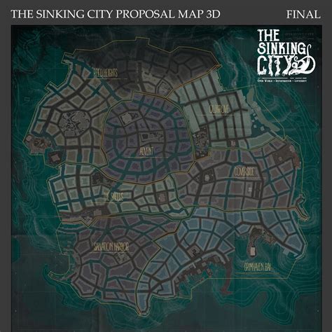 A screenshot of Oakmont City in The Sinking City