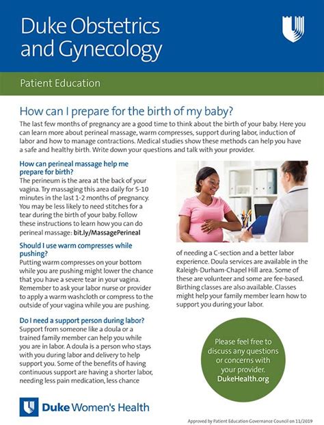 OB-GYN patient education