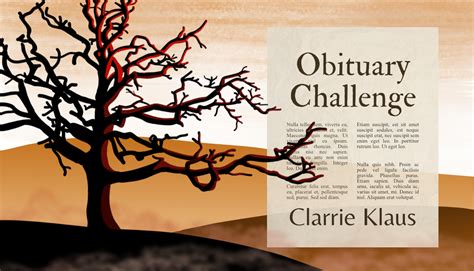 Obituaries challenges