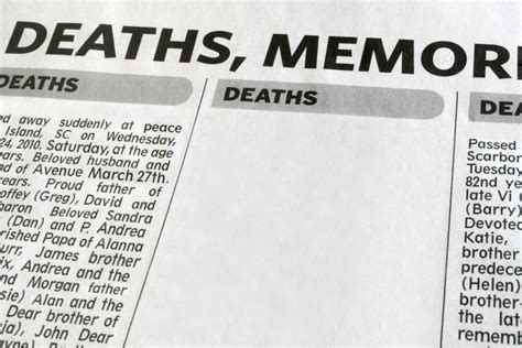 Obituary as a Tribute to Life