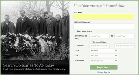 Obituary Listings and Genealogy Research