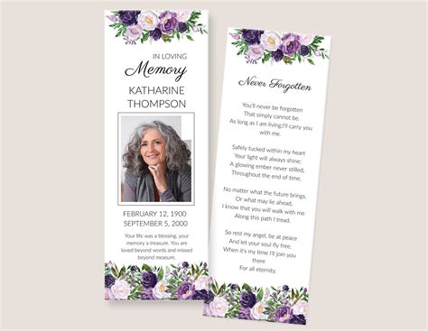 Memory book for an obituary