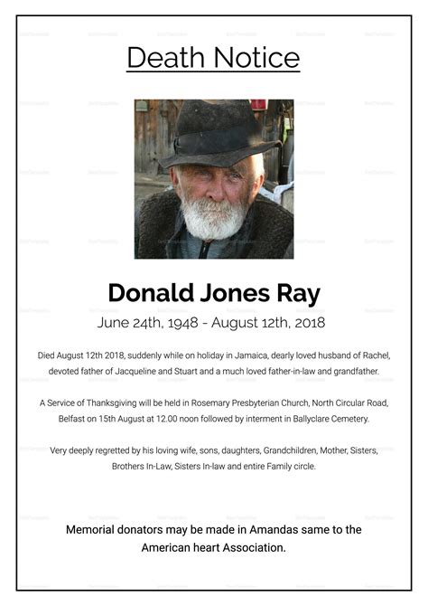 Obituary Notice