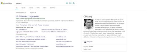 obituary search engine