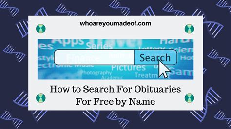 Obituary Search Function