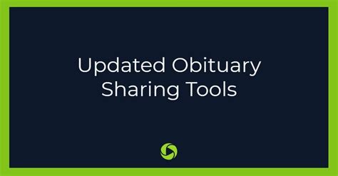 Obituary sharing platforms