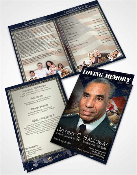 Obituary Template for Veteran