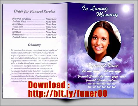 Templates and ideas for obituaries