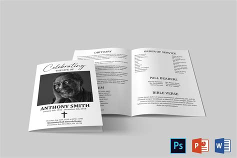 Obituary Templates Inspiration