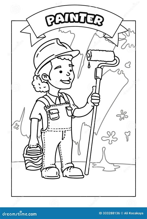 Occupation-Themed Coloring Page