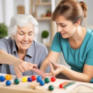 Occupational Therapy Assistants Assisting with Daily Living Activities