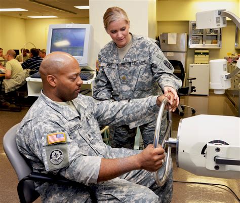 Occupational therapist working with a military member on mental health