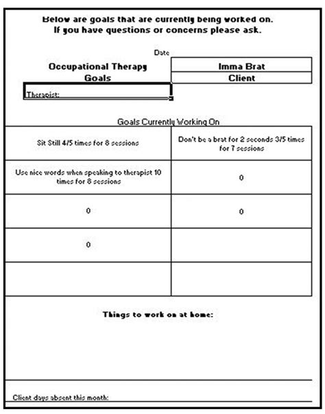 Occupational Therapy Notes PDF