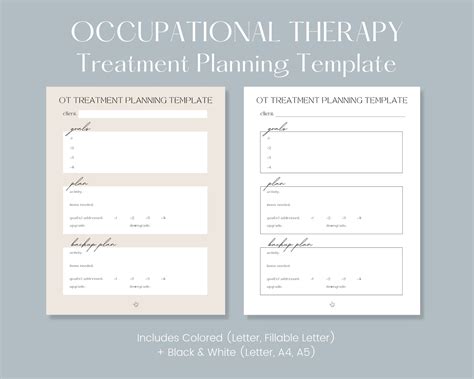 Occupational Therapy Template Examples