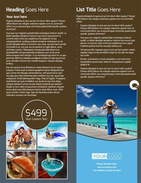 Ocean Beach Flyer Template