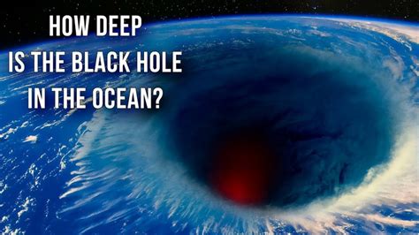 Image of black hole formation in the ocean