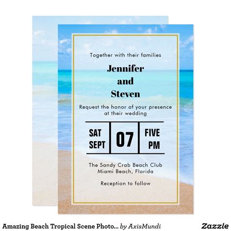 Ocean Scene Invitation