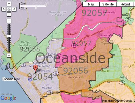 Map of Zip Code 92054