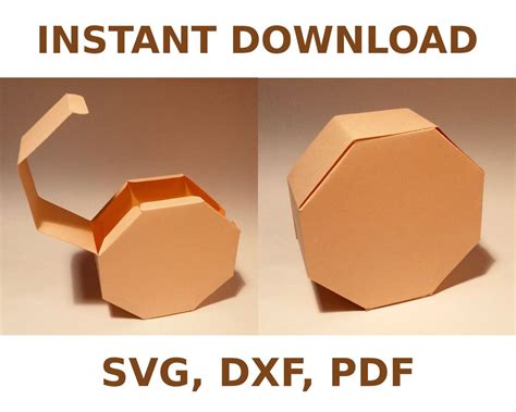 Octagonal box template