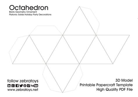 Octahedron 3D Sphere Template