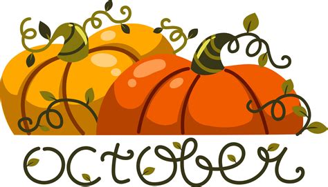 October clipart image