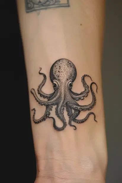 Octopus tattoo placement and size