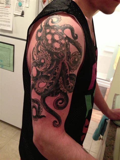 Octopus tattoo placement