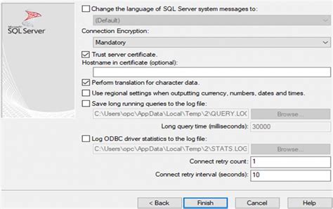 ODBC Driver Settings